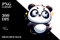 Silly Cartoon Panda PNG Product Image 2