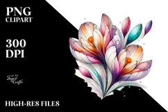 Abstract Pastel Crocus Stained PNG Product Image 2