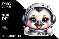 Cute Baby Swan Watercolor PNG Product Image 2