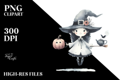 Whimsical Witch Illustration, Transparent PNG Product Image 2