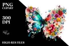 Grunge Butterfly Painting, Transparent PNG Product Image 2