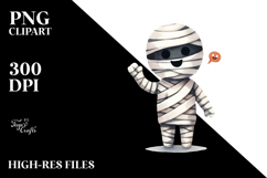 Funny Halloween Mummy PNG Product Image 2