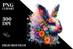 Colorful 3D Abstract Bunny Artwork Product Image 3