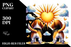 Sun Beagle Sticker Product Image 2