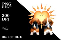 Sun Beagle Sticker Product Image 2
