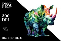 Vibrant Rhino PNG Product Image 3
