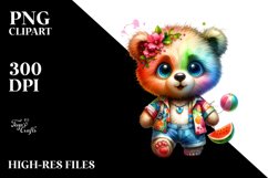 Crazy Baby Bear Summer Clipart Product Image 3