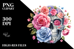 Floral Skull PNG Product Image 2