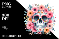 Floral Skull PNG Product Image 2