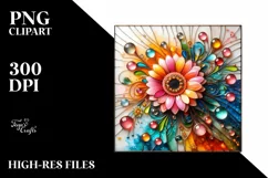 Watercolor Luxury Flower Splash Clipart Product Image 3