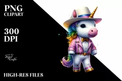 Colorful Baby Unicorn with Nightclub Two-Step Dancer's Product Image 3