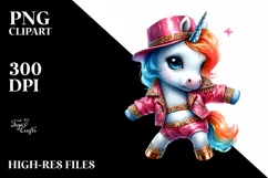 Colorful Baby Unicorn with Nightclub Two-Step Dancer's Product Image 3