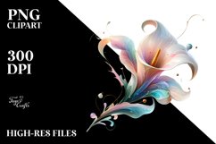 Abstract Glossy Calla Lily Made of PNG Product Image 2