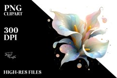 Abstract Calla Lily PNG Product Image 2