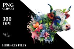 Vibrant Cow PNG Product Image 3