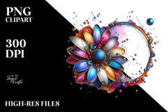 Shiny Colorful Daisy, High-Res PNG Product Image 2