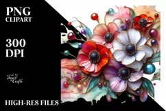 Watercolor Luxury Flower Splash Clipart Product Image 3