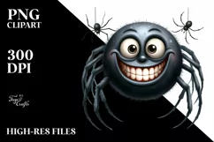 Watercolor Funny Halloween Goofy Smile | Sublimation Clipart Product Image 3