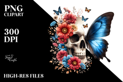 Floral Butterfly PNG Product Image 2