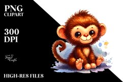Colorful Plush Monkey Sewn with Visible Sews Product Image 3