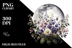 Simple Nightshade Digital Painting PNG Product Image 2