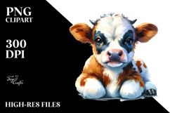 Cute Baby Cow | Clipart Product Image 2