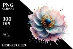 Abstract Glossy Anemone PNG Product Image 2