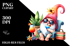 Cute Gnome in Beachwear, High-Res PNG Product Image 2