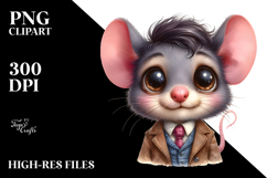 Funny Baby Mouse Portrait Dressed with Big Eyes Product Image 2