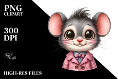 Funny Baby Mouse Portrait Dressed with Big Eyes Product Image 2