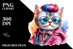 Proud Baby Cat Posing in Winter, Transparent PNG Product Image 2