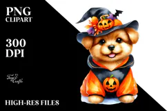 Cute Baby Dog, Dressed for Halloween | Clipart Product Image 2