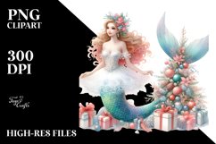 Mermaid Dressed for Christmas Product Image 3