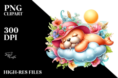 Cloud Walrus Summer Baby Clipart Product Image 2