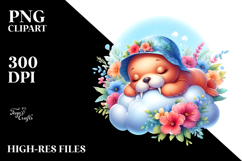 Cute Baby Walrus on the Cloud | Clipart Product Image 2