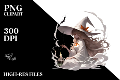 Digital Witch Painting, High-Res PNG Product Image 2