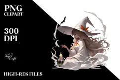 Digital Witch Painting, High-Res PNG Product Image 2