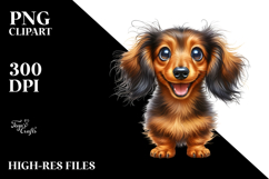 Endearing Dachshund Cartoon, Transparent PNG Product Image 2