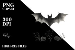 Simple Halloween Bat | Clipart Product Image 1
