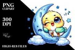 Cute Budgerigar Napping | Sublimation | Clipart Product Image 1