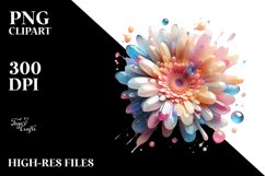 Glossy Gerbera | Clipart Product Image 1