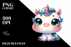 Funny Proud Unicorn, Transparent PNG Product Image 1