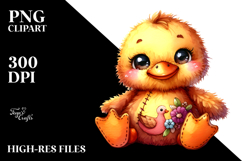 Colorful Smiling Plush Duck | Clipart Product Image 2