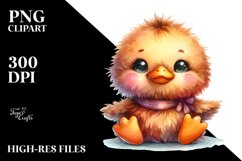 Colorful Smiling Plush Duck | Clipart Product Image 3