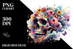 Colorful Skull, Transparent PNG Product Image 2