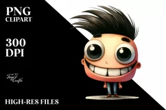 Funny Standing Character with Goofy Smile | Clipart Product Image 3