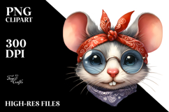 Funny Mouse Portrait PNG Product Image 2