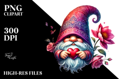 Detailed Gnome with Valentines Hat Product Image 2