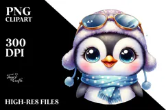 High-Energy Baby Penguin with Hat and Sunglasses, Product Image 2