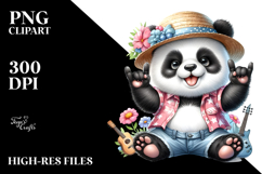 Rocker Panda, PNG Product Image 2